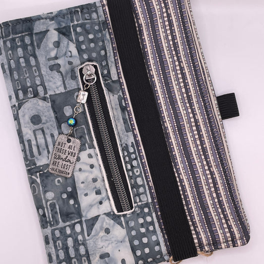 Cotton A5 Journal Covers with Zipper Pocket